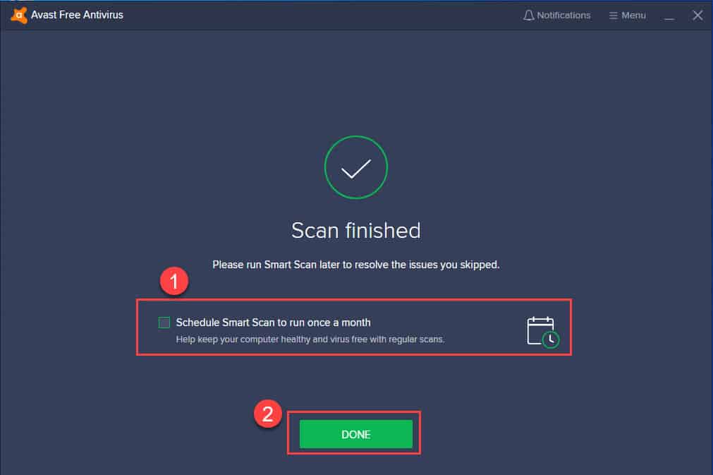 does avast for pc scan for mac virus